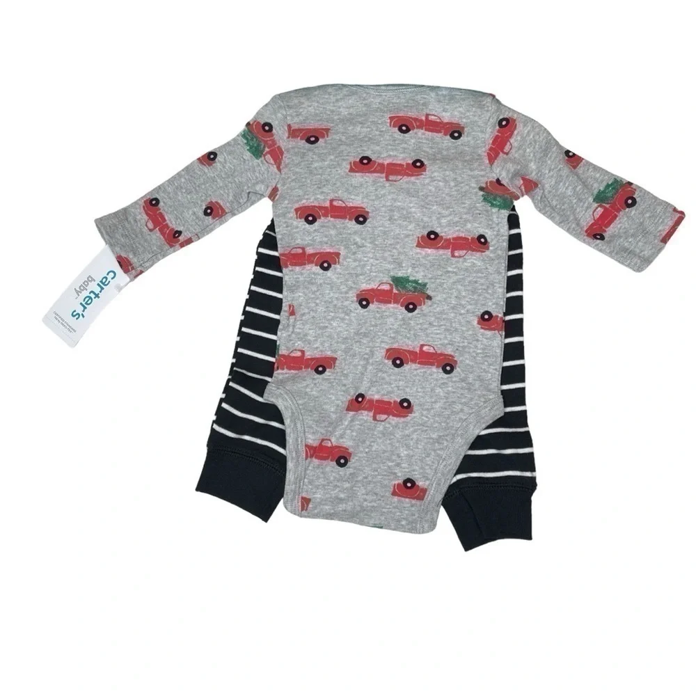 Carter’s Baby Boy 3 Piece Holiday Truck Set 3M - NWT